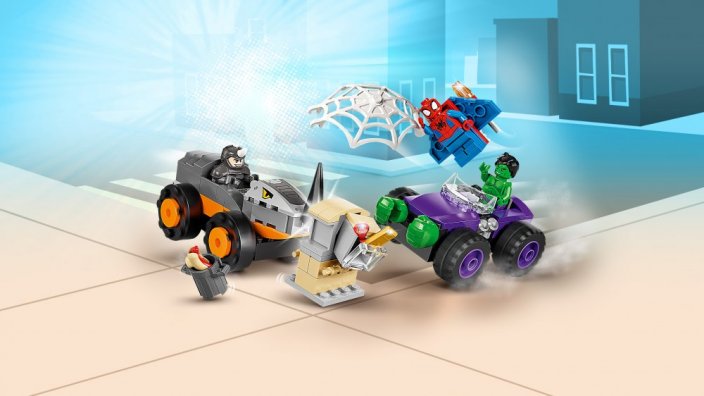 LEGO® Marvel 10782 Confronto de Camiões Hulk vs. Rhino