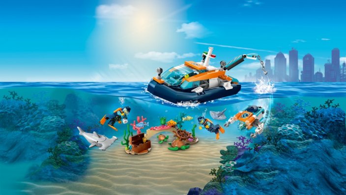 LEGO® City 60377 Felfedező búvárhajó