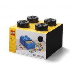 LEGO® Opbergdoos 4 met lade - zwart