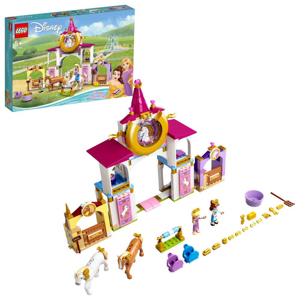 Lego 43199 disney la cour du château d'elsa jouet de construction
