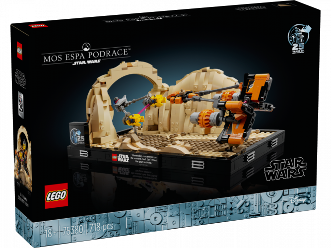 LEGO® Star Wars™ 75380 Preteky klzákov v Mos Espa - dioráma