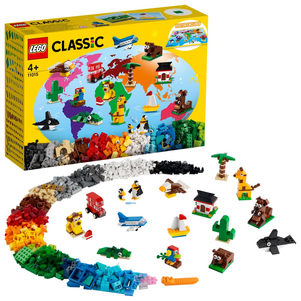 LEGO Classic Briques et fonctions 11019 - Ensemble de construction pour  enfants (500 pièces) 