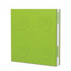 LEGO® Caderno com caneta de gel e clip - verde claro