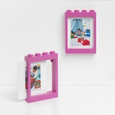 LEGO® fotókeret - Rózsaszín