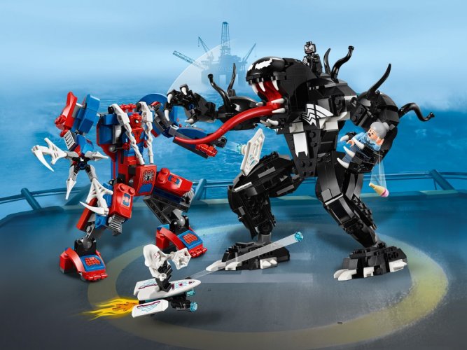 LEGO® Marvel 76115 Le robot de Spider-Man contre Venom - Boîte endommagée