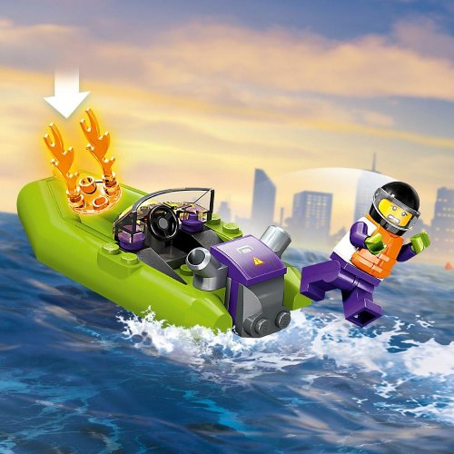 LEGO® City 60373 Barco de Resgate dos Bombeiros