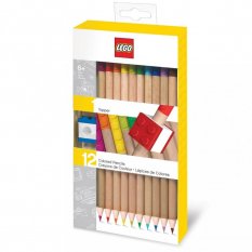 LEGO® Kredki, mix kolorów - 12 sztuk z klipsem LEGO