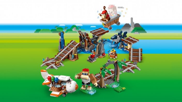 LEGO® Super Mario™ 71425 Ensemble d'extension Course de chariot de mine de Diddy Kong