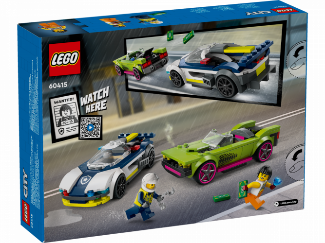 LEGO® City 60415 Naháňačka policajného auta a športiak