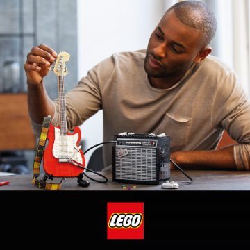 Nowy LEGO® Ideas 21329 Fender® Stratocaster™
