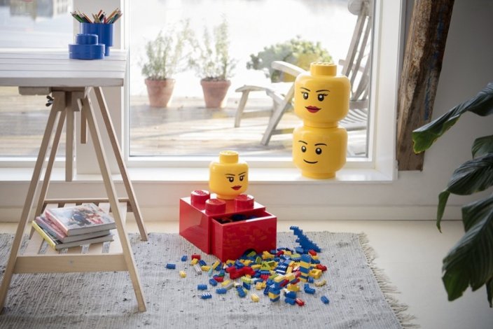 LEGO® Cabeça de armazenamento (tamanho S) - rapariga