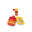 LEGO® ICONIC Girl snack set (bottle and box) - yellow/red