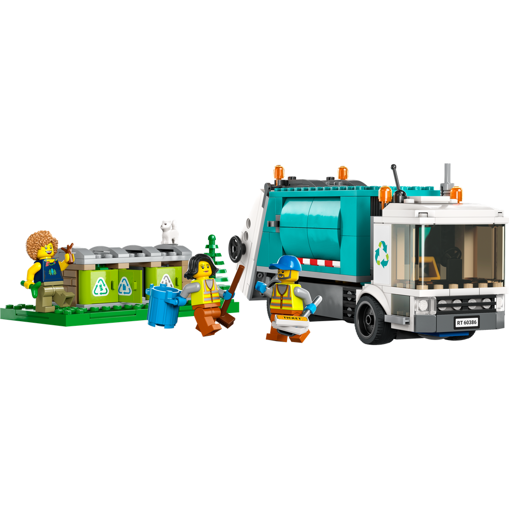 LEGO City 60386 Le Camion de Recyclage, Jouet Camion-Poubelle, Jeu Éducatif  Enfants 5 Ans - Zoma