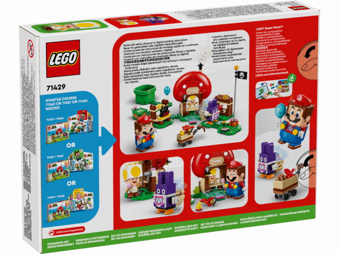 LEGO® Super Mario™ 71429 Nabbit vid Toads butik – Expansionsset