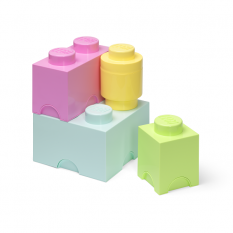 LEGO® Pudełka do przechowywania Multi-Pack 4 szt. - pastelowe