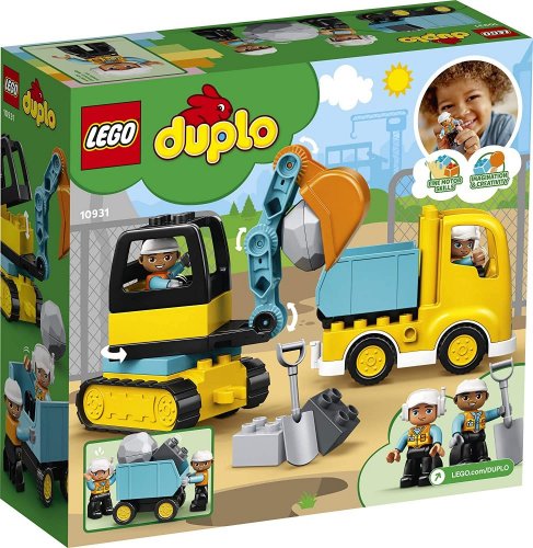 LEGO® DUPLO® 10931 Ciężarówka i koparka gąsienicowa