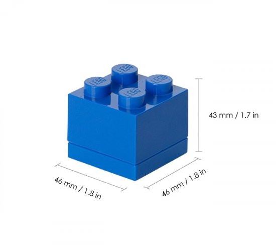 LEGO® Mini Box 46 x 46 x 43 - bleu