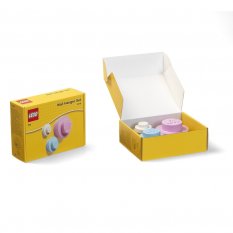 LEGO® falikar, 3 db - fehér, világoskék, rózsaszín