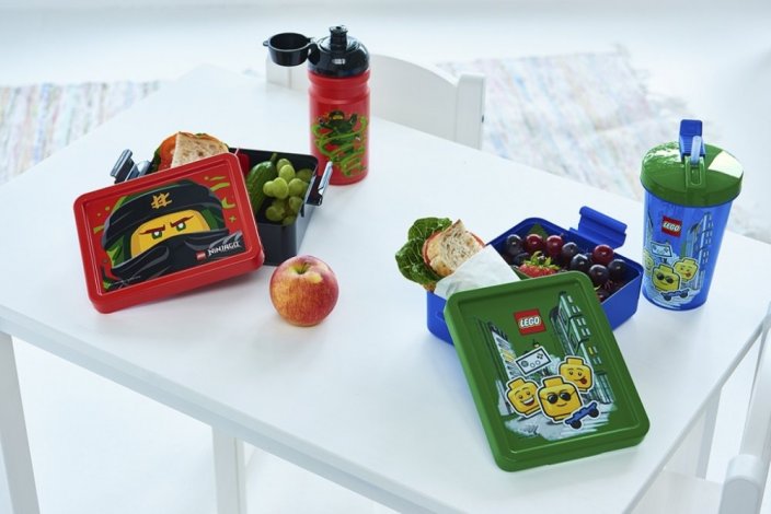 LEGO® ICONIC Boy box na svačinu - modrá/zelená
