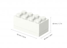 LEGO® Mini Box 46 x 92 x 43 - biela