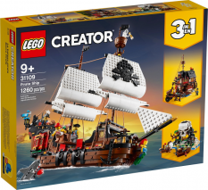 LEGO® Creator 3 v 1 31109 Pirátská loď - poškozený obal