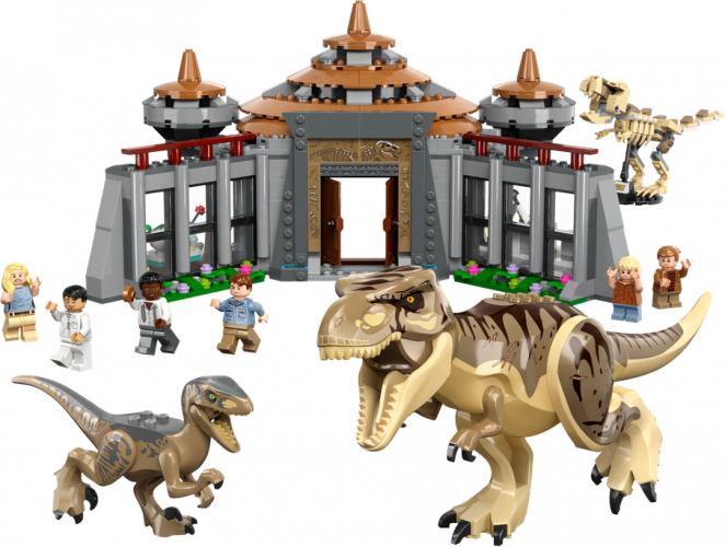 LEGO® Jurassic World™ 76961 Le centre des visiteurs : l’attaque du T. rex et du vélociraptor