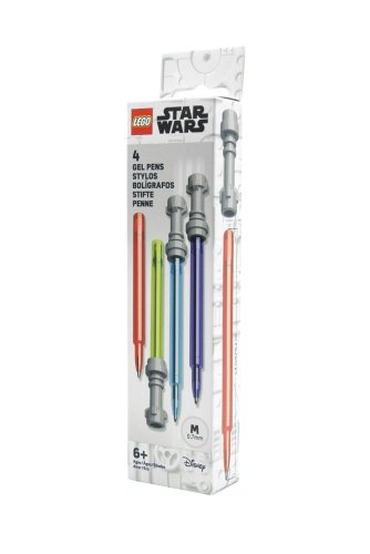 LEGO® Star Wars Set de stylos gel, sabre laser - 4 pièces (boîte)