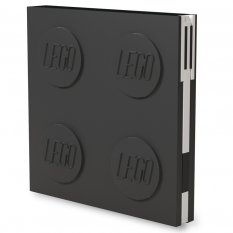 LEGO® Notizbuch mit Gelstift als Clip - schwarz