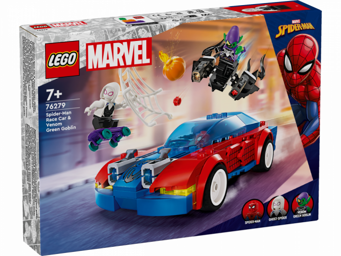 LEGO® Marvel 76279 La voiture de course de Spider-Man contre le Bouffon Vert venomisé