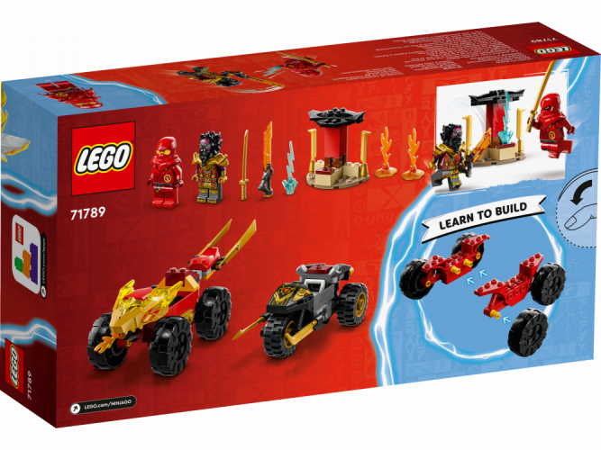 LEGO® Ninjago® 71789 Kai a Ras v súboji auta s motorkou