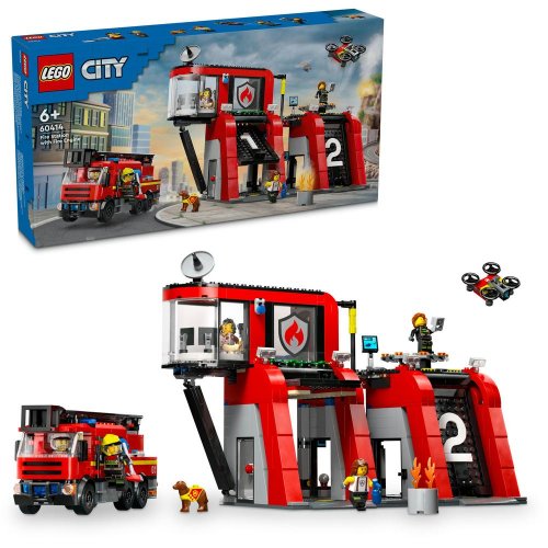LEGO® City 60414 Feuerwehrstation mit Drehleiterfahrzeug