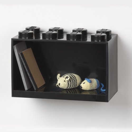 LEGO® Brick 8 Hängeregal - schwarz