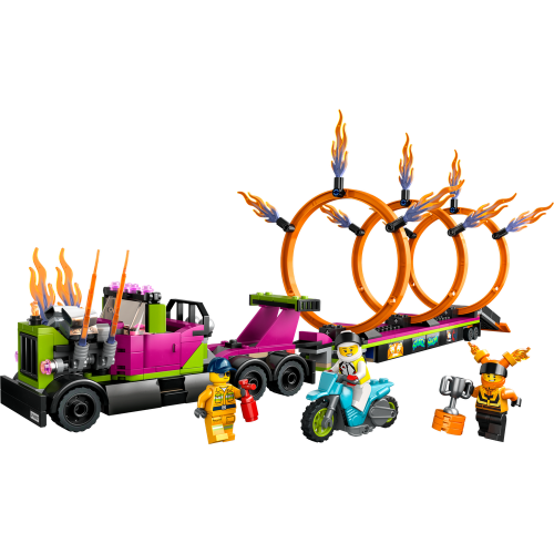 LEGO® City 60357 Kaszkadőr járgány és tűzgyűrű kihívás