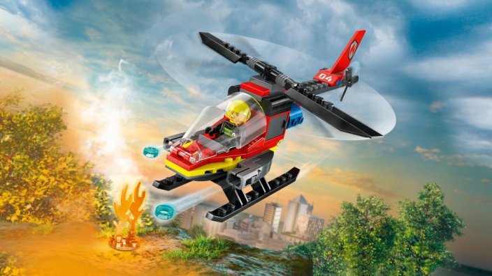 LEGO® City 60411 Fire Rescue Helicopter