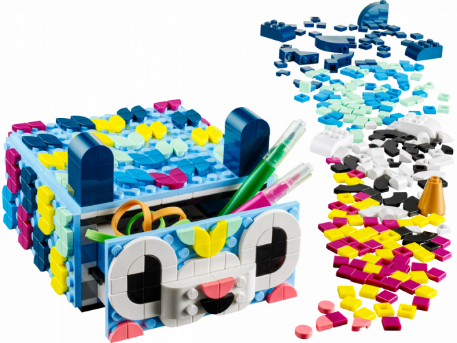 LEGO® DOTS 41805 Le tiroir animal créatif