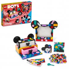 LEGO® DOTS 41964 Mickey Mouse y Minnie Mouse: Caja de Proyectos de Vuelta al Cole