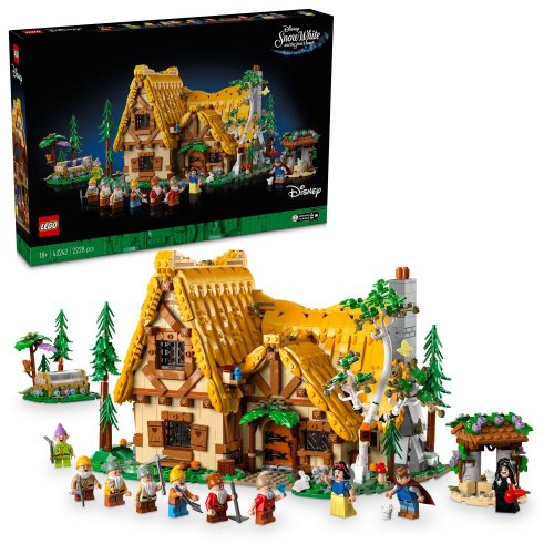 LEGO® Disney™ 43242 Albă ca Zăpada și căsuța celor șapte pitici