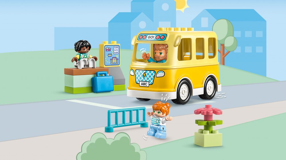 LEGO LEGO DUPLO 10988 Le Voyage en Bus, Jouet Éducatif pour Développer la  Motricité Fine, Enfants 2 Ans pas cher 