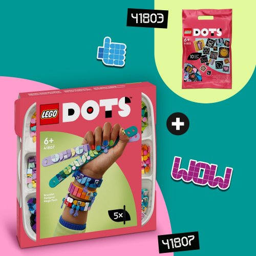LEGO® DOTS 41803 Extra DOTS Série 8 – Glitter e Brilho