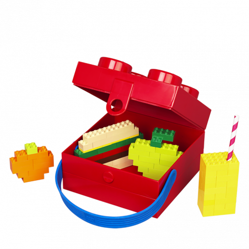 LEGO® caixa com pega - vermelho