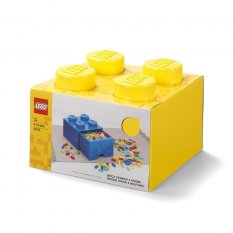 LEGO® Úložný box 4 so zásuvkou - žltá
