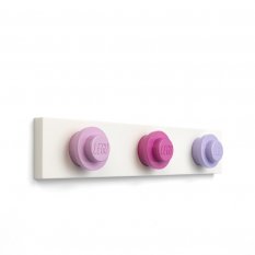 LEGO® appendiabiti da parete - rosa chiaro, rosa scuro, viola