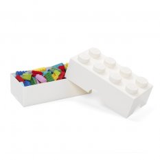 LEGO® scatola per snack 100 x 200 x 75 mm - bianco