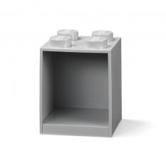 LEGO® Brick 4 závesná polica - šedá