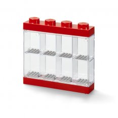 LEGO® Zberateľský box pre 8 minifigúrok - červený