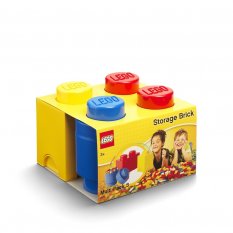 LEGO® Caixas de arrumação Multi-Pack 3 pcs - azul, amarelo, vermelho