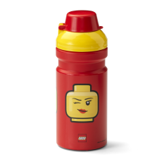 LEGO® ICONIC Girl Drinking Bottle - yellow/red