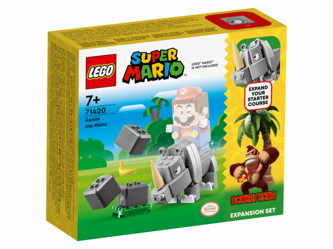 LEGO® Super Mario™ 71420 Uitbreidingsset: Rambi de neushoorn