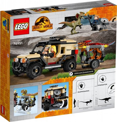 LEGO® Jurassic World™ 76951 Pyroraptor & Dilophosaurus Transport