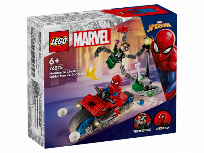 LEGO® Marvel 76275 Motoros üldözés: Pókember vs. Doc Ock